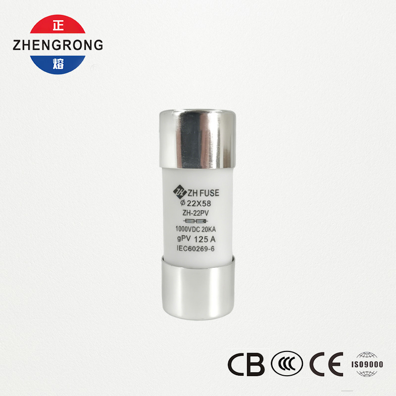 Customized 22*58 125A Solar Panel Reset Fuse Links for Photovoltaics