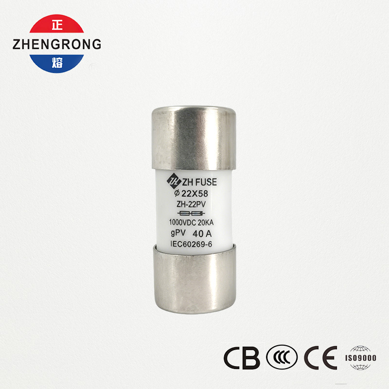 Customized 22*58 40A Solar Panel Reset Fuse Links for Photovoltaics