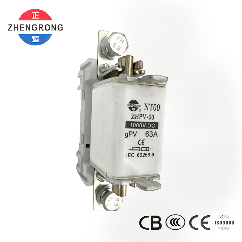 ZHPV-00 63A 1000V DC Photovoltaic Protection Fuse - CE Certified